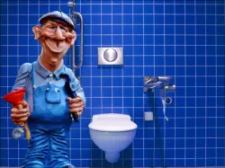 Handwerker im Sanitärbereich